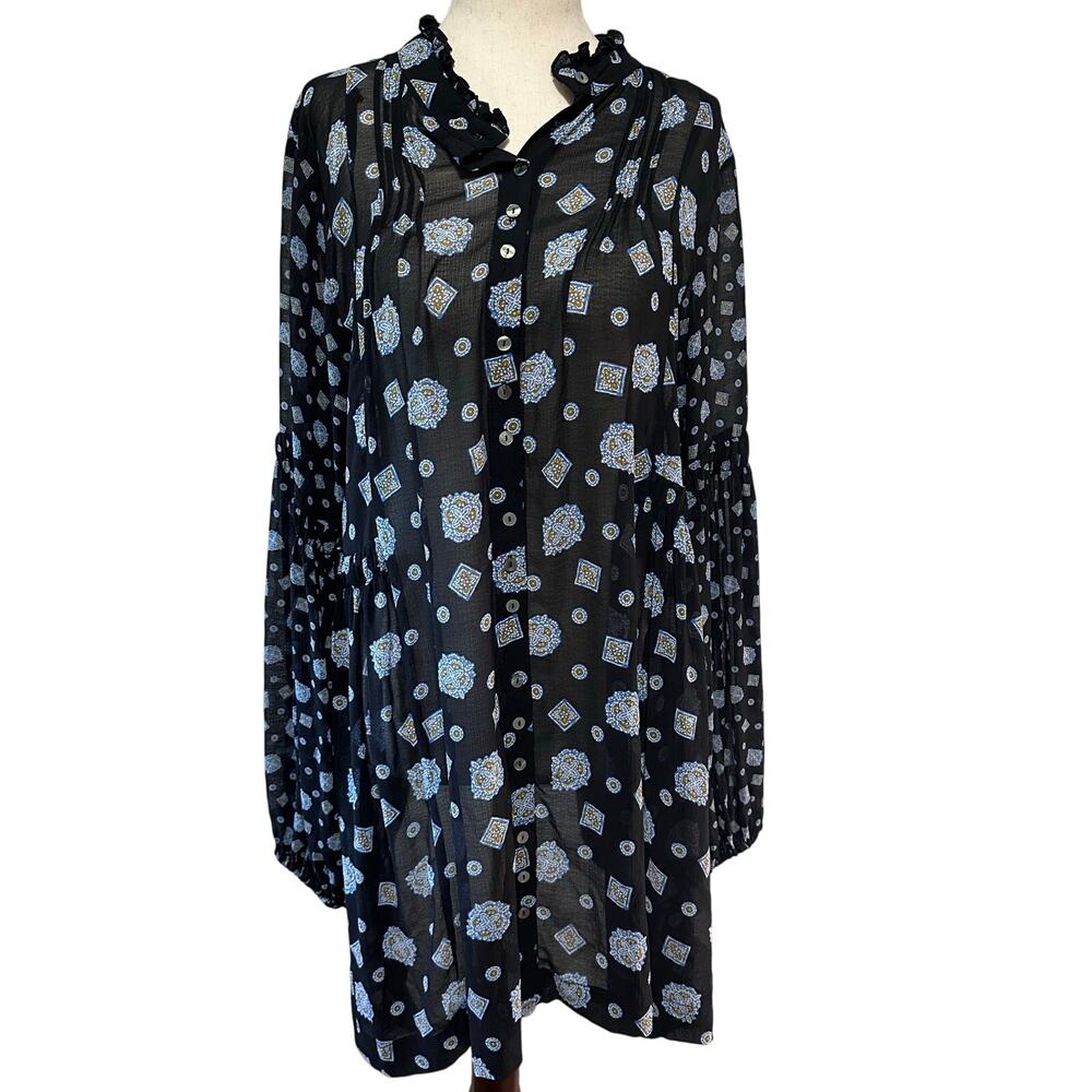 FREE PEOPLE Women's Turn Turn Mini Dress Size M In Black